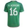 Maglia ufficiale Messico H.HERRERA 16 Casa Mondiali 2022 per Uomo